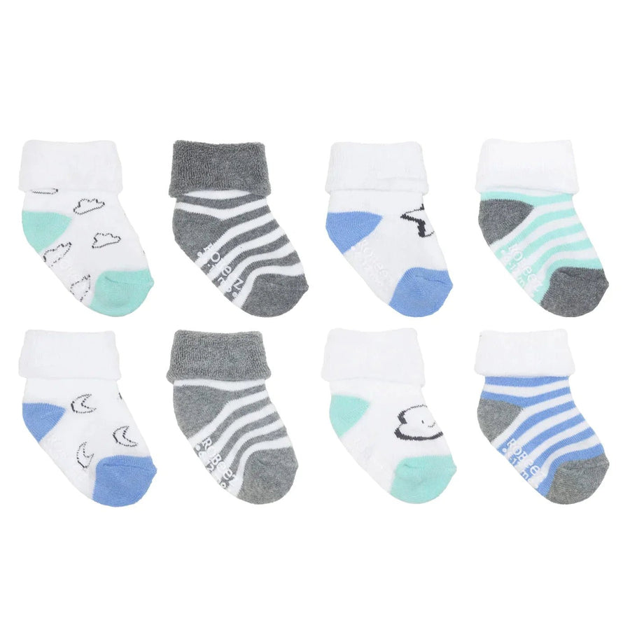 Robeez Robeez 8 Pack Infant Socks - Moon & Stars Clothing - socks