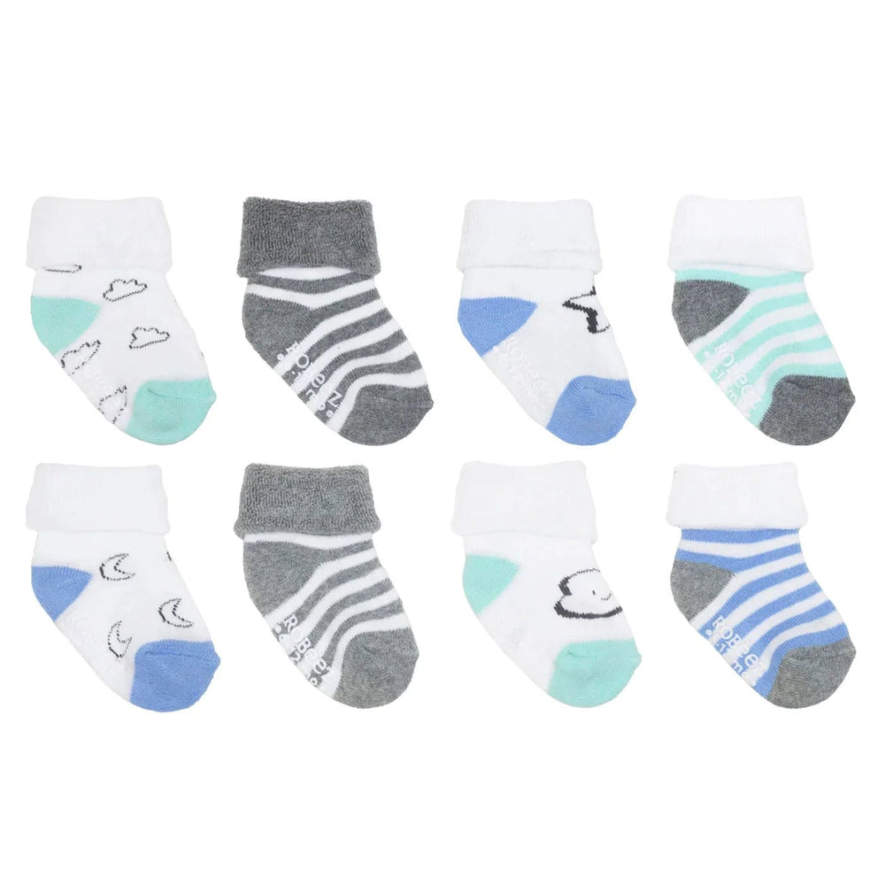 Robeez Robeez 8 Pack Infant Socks - Moon & Stars Clothing - socks