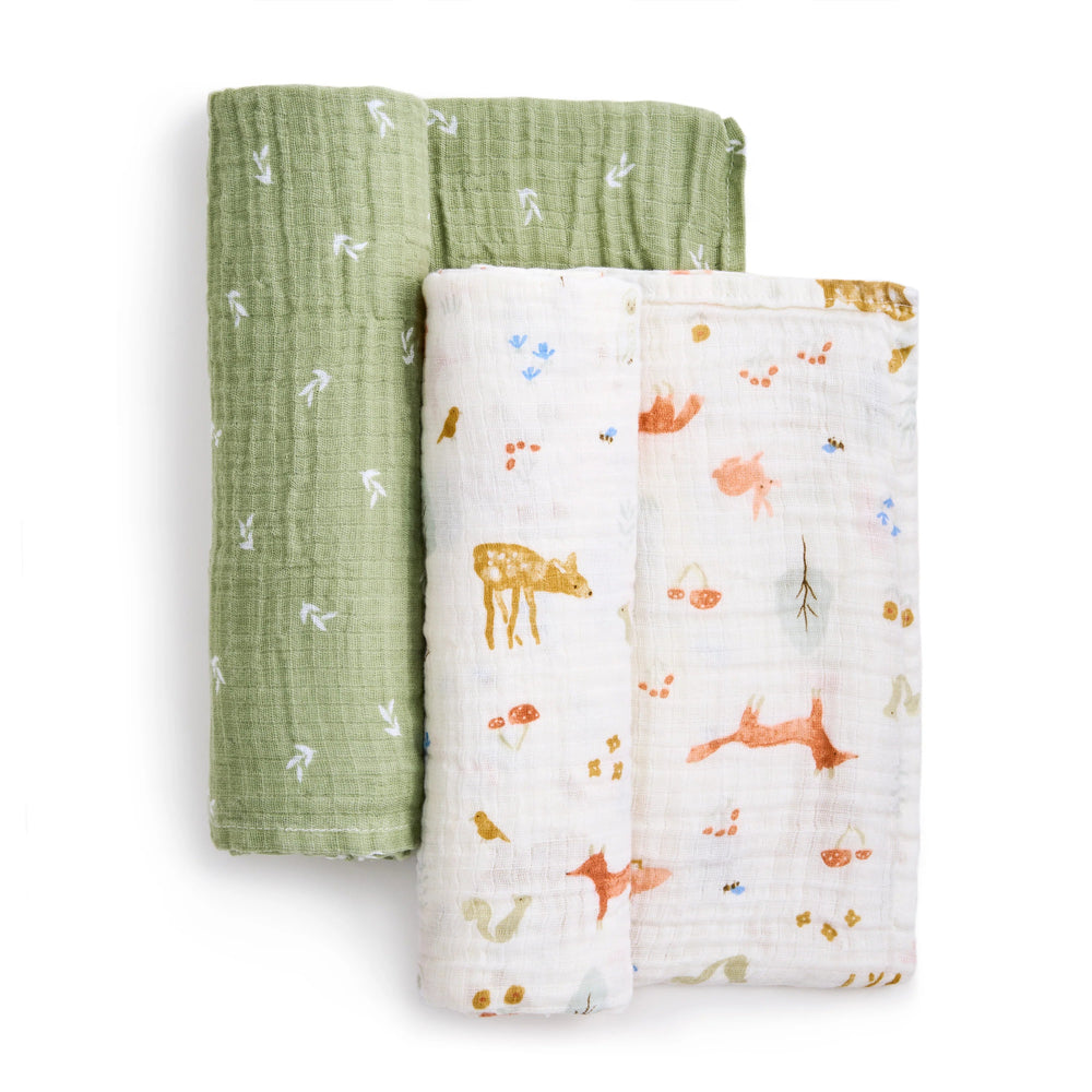 aden and anais Aden and Anais Cotton Muslin Swaddles 2pk Swaddling & Receiving Blankets
