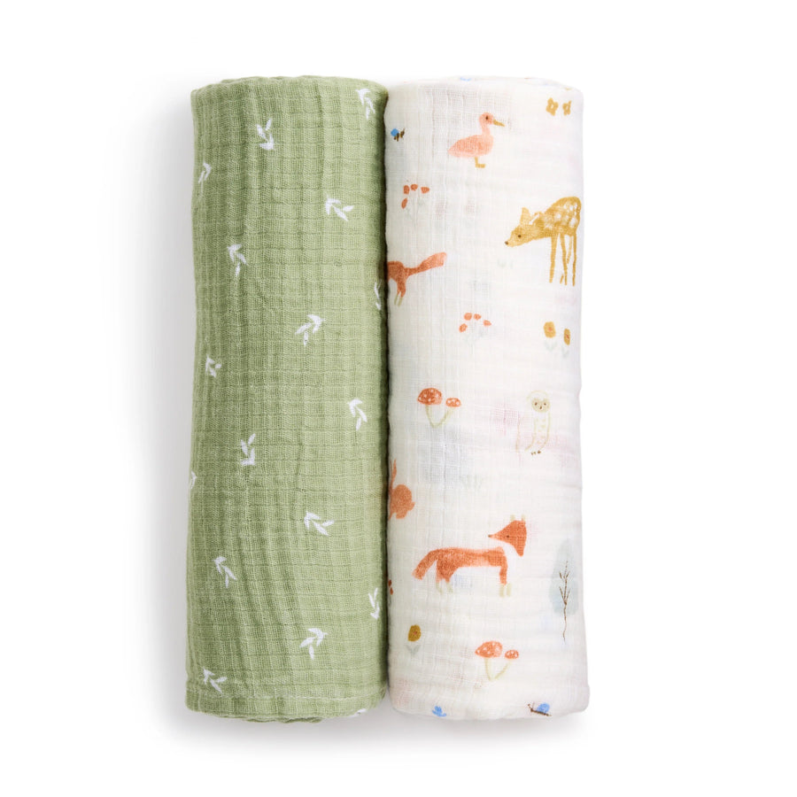 aden and anais Aden and Anais Cotton Muslin Swaddles 2pk Swaddling & Receiving Blankets
