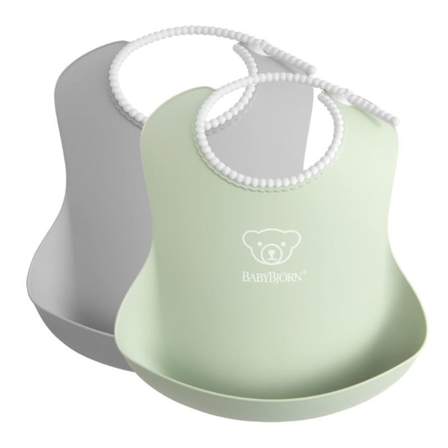 Baby Bjorn Baby Bjorn Baby Bib 2 Pack - Powder