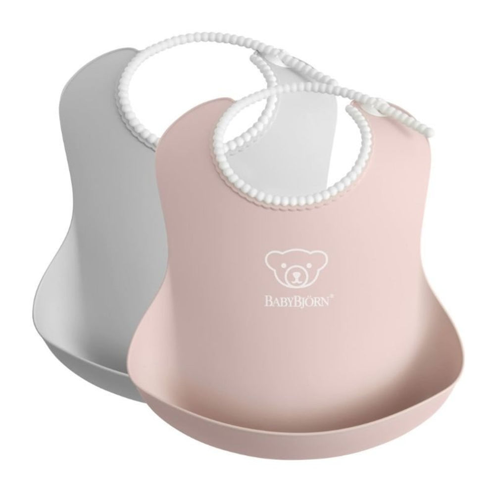 Baby Bjorn Baby Bjorn Baby Bib 2 Pack - Powder