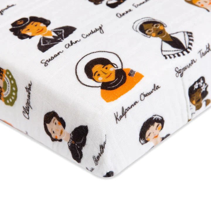 Babyletto Babyletto - Mini Crib Sheet GOTS Certified Organic Muslin Cotton bedding