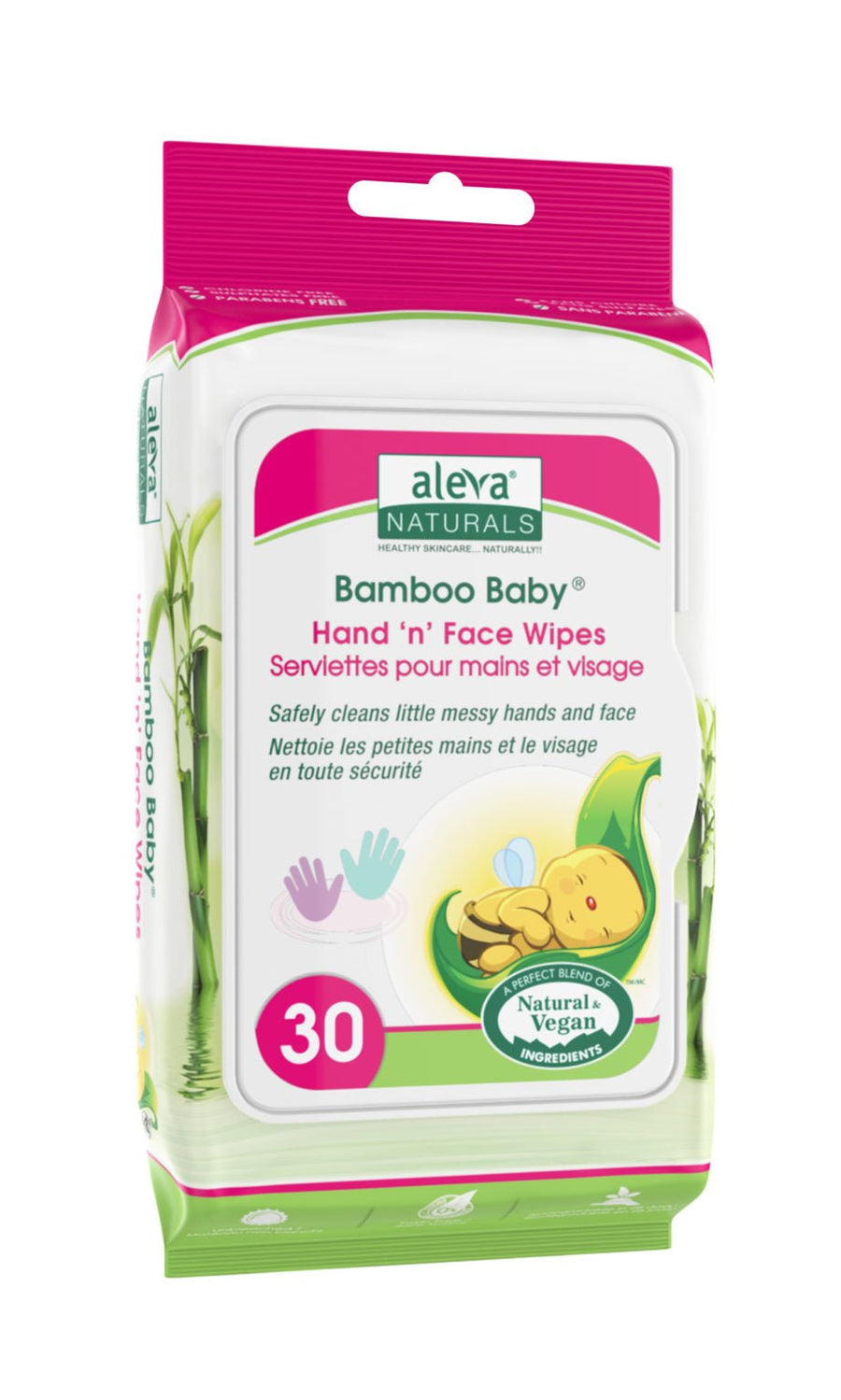 aleva NATURALS Bamboo Baby Hand n Face Wipes