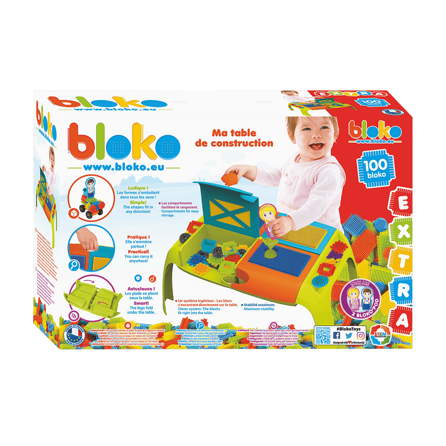 Bloko Bloko My Building Table - 100pcs Toys/Playtime