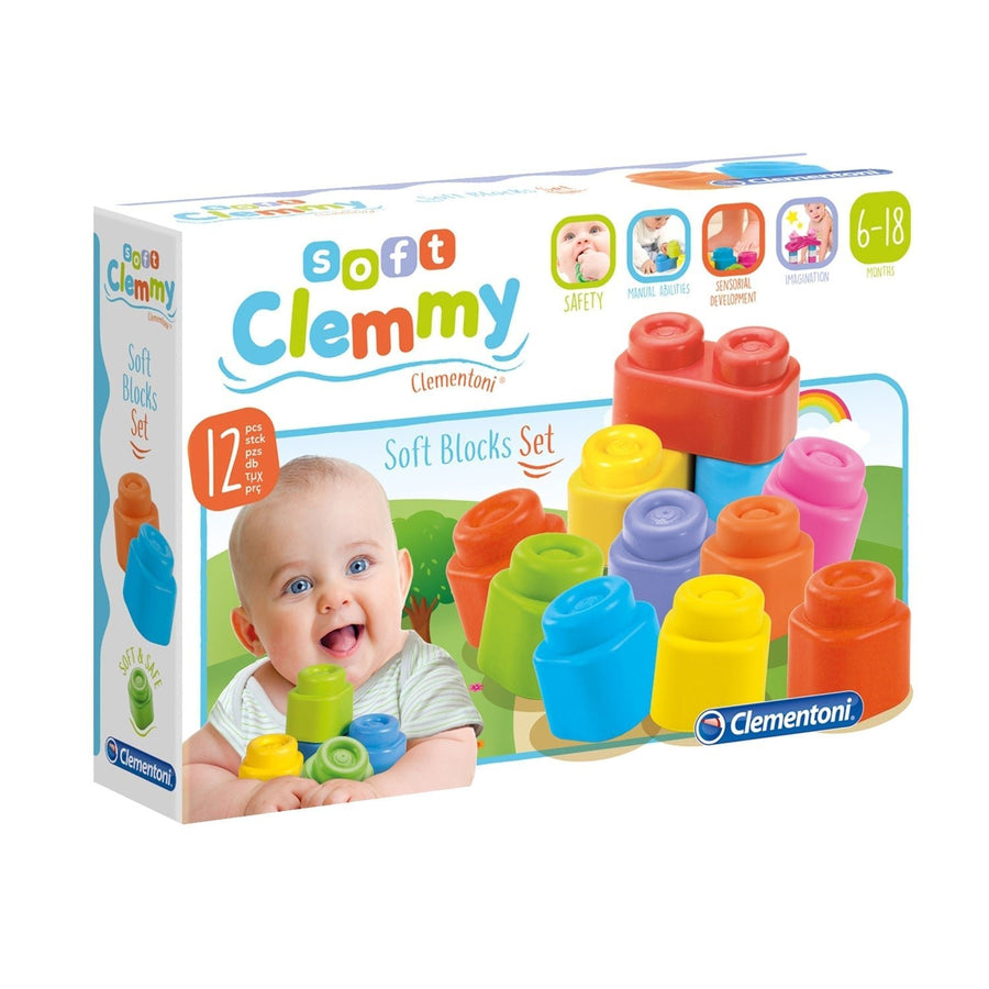 Clementoni Clementoni - Clemmy 12 Soft Blocks Set