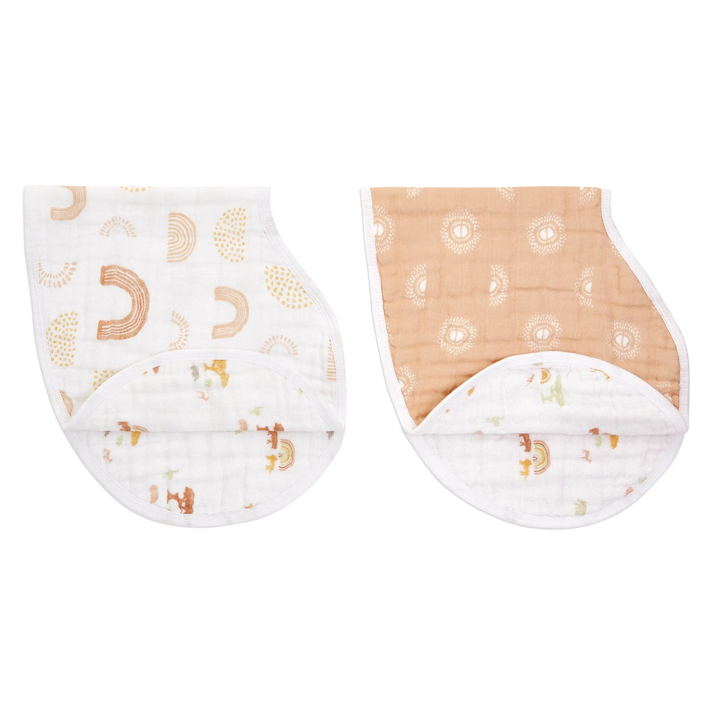 aden and anais Aden and Anais - Cotton Muslin Burpy Bibs 2pk