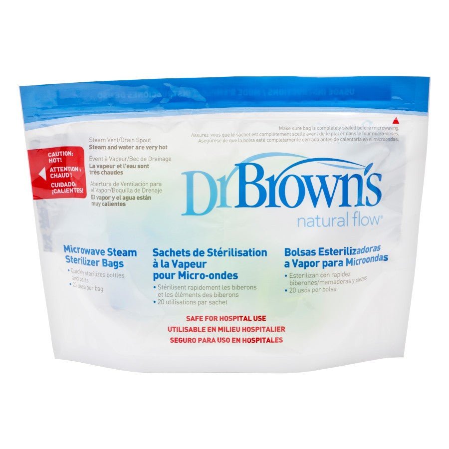 Dr. Brown’s Microwave Steam Sterilizer Bags, 5PK