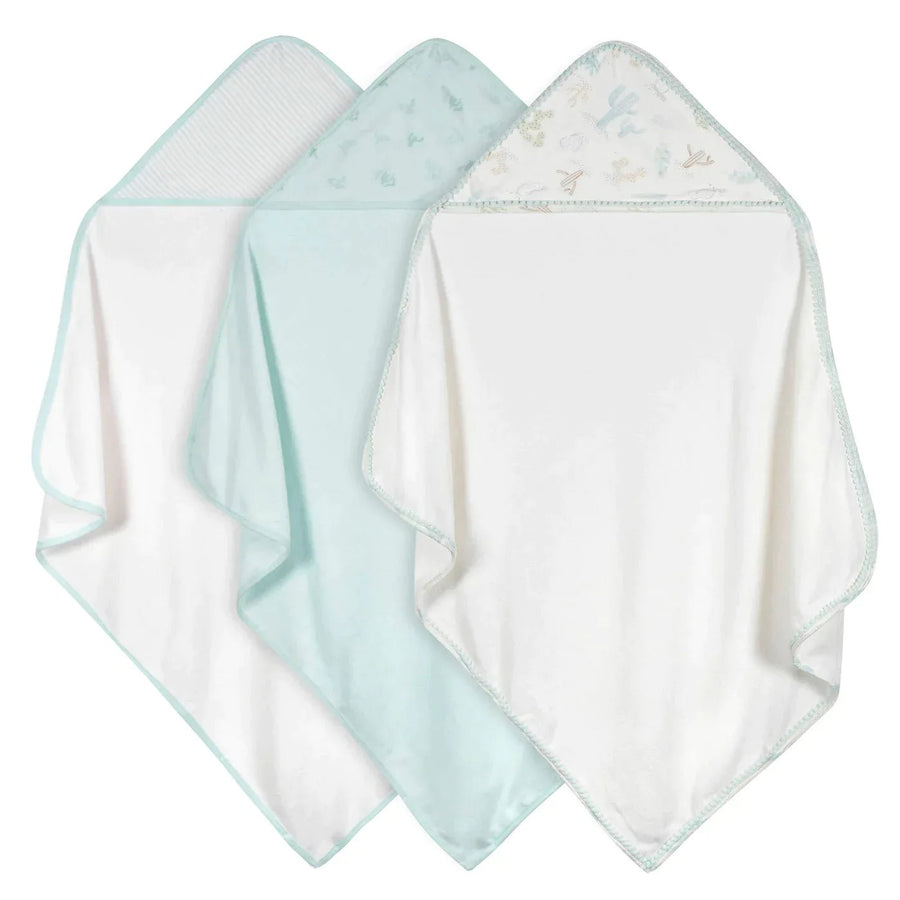 Just Born Just Born 3 - Pack Hooded Towels Baby Bathing