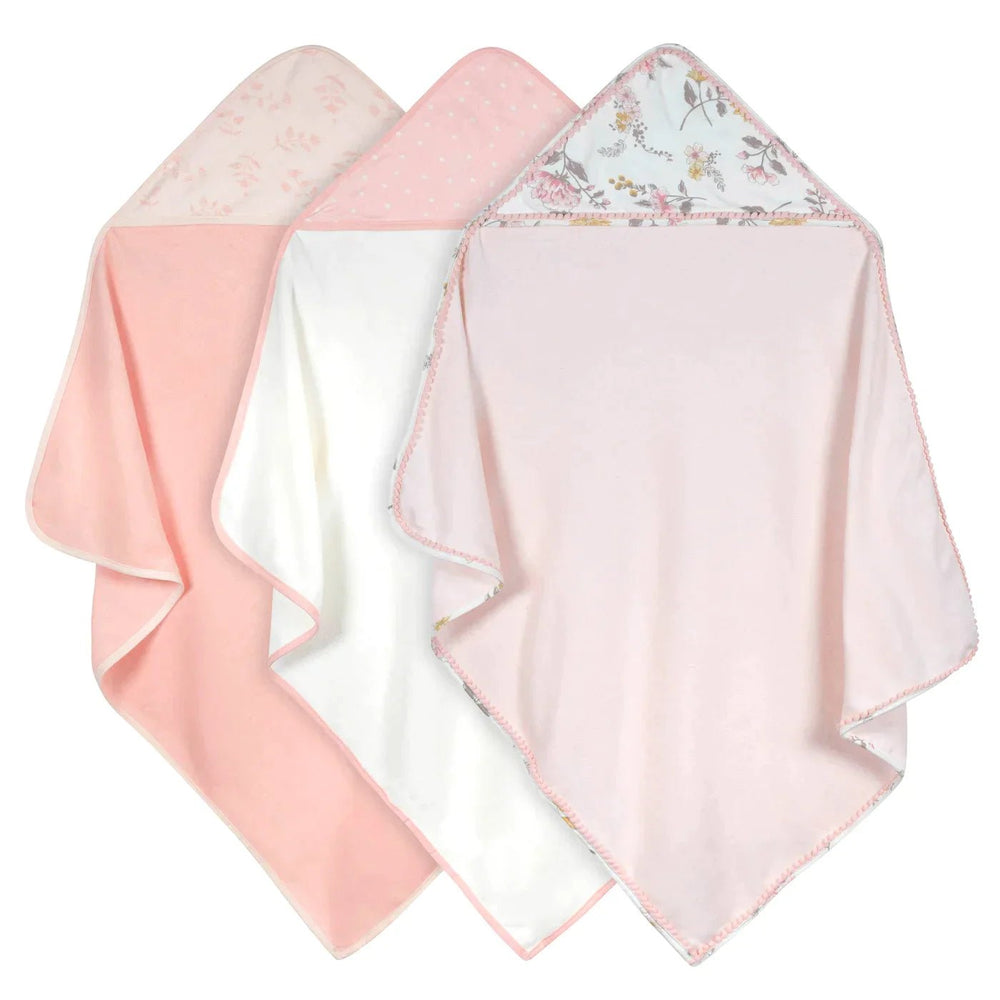 Just Born Just Born 3 - Pack Hooded Towels Baby Bathing
