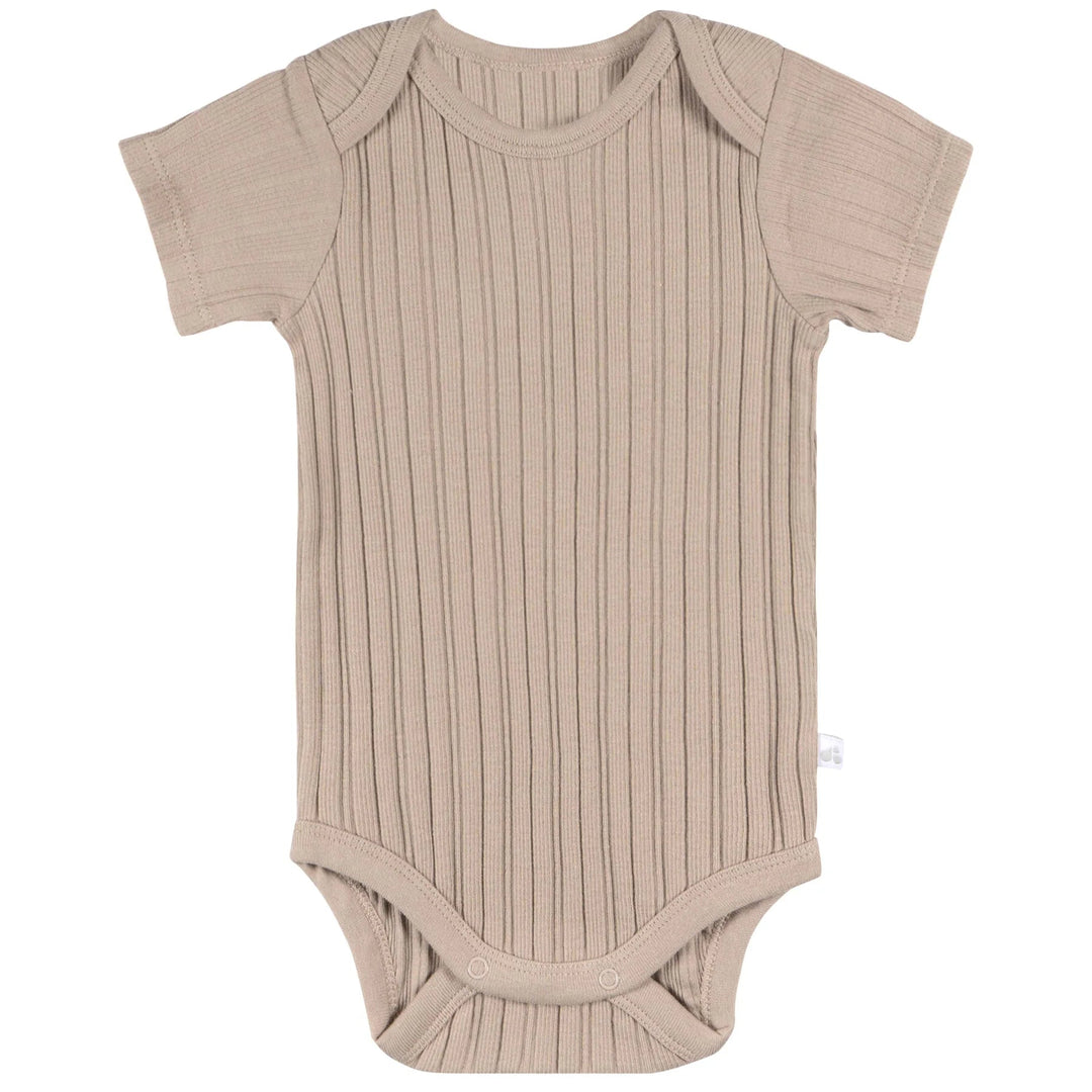 Just Born Just Born Neutral 3 - Pack Kimono Bodysuits - TAN Apparel & Accessories