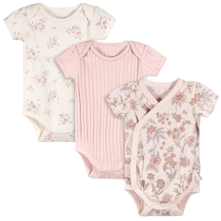 Just Born Just Born 3 - Pack Kimono Bodysuits Apparel & Accessories