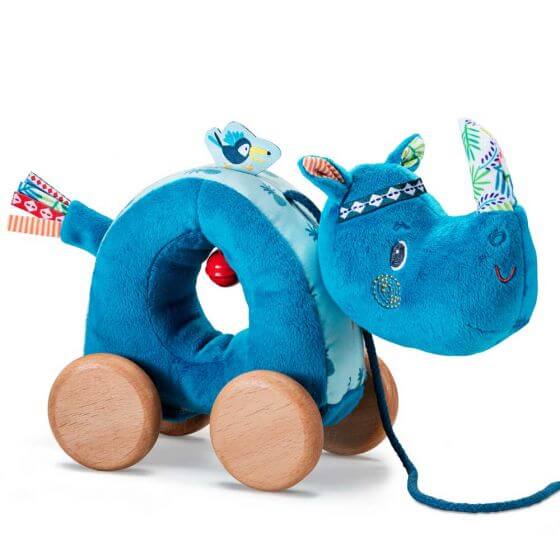 Lilliputiens Lilliputiens Marius Pull Along Rhino