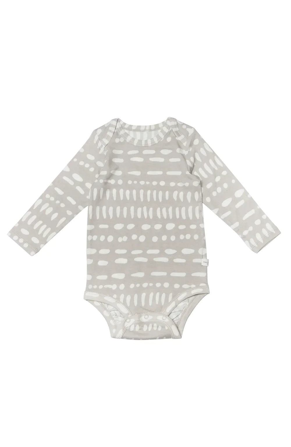 LOULOU LOLLIPOP LOULOU LOLLIPOP - Long Sleeve Bodysuit Grey Mudcloth clothing
