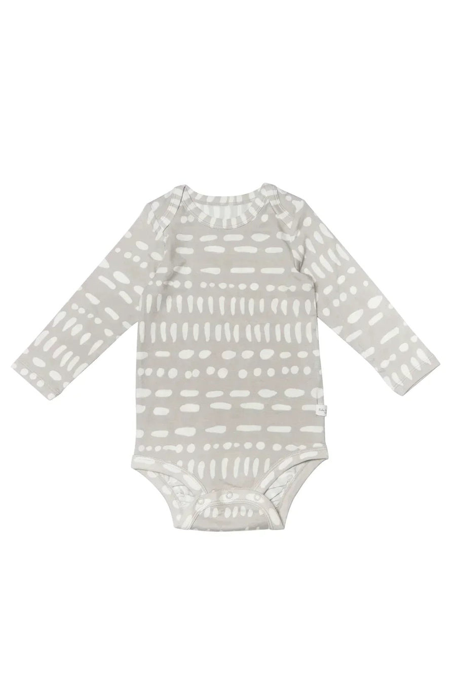 LOULOU LOLLIPOP LOULOU LOLLIPOP - Long Sleeve Bodysuit Grey Mudcloth clothing