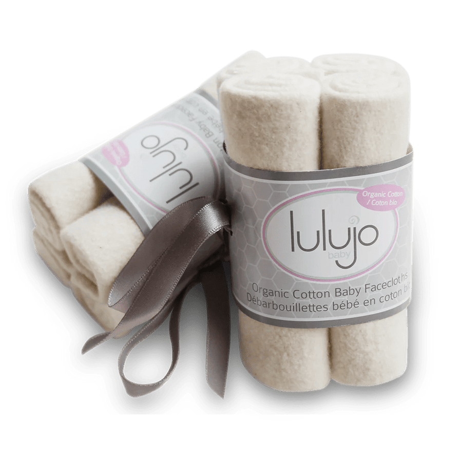 Lulujo Lulujo Organic Cotton Face Cloth (4 Pk)