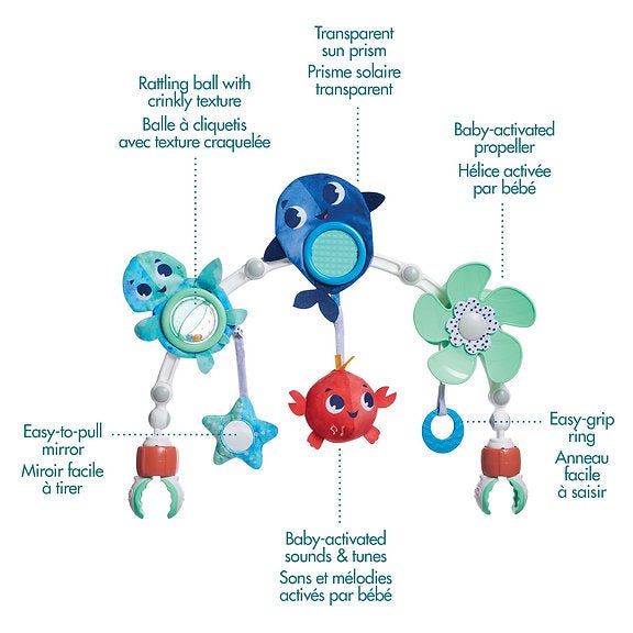 Tiny Love Tiny Love Treasure the Ocean Musical Nature Stroller Arch playtime/musical