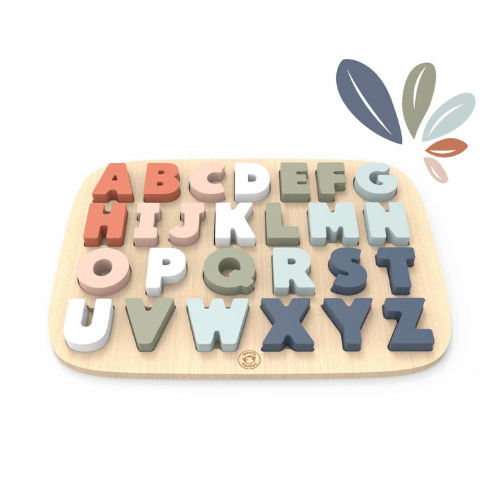 Speedy Monkey Speedy Monkey - Alphabet Puzzle – Educational Learning Toy Wooden & Pegged Puzzles