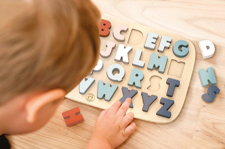 Speedy Monkey Speedy Monkey - Alphabet Puzzle – Educational Learning Toy Wooden & Pegged Puzzles