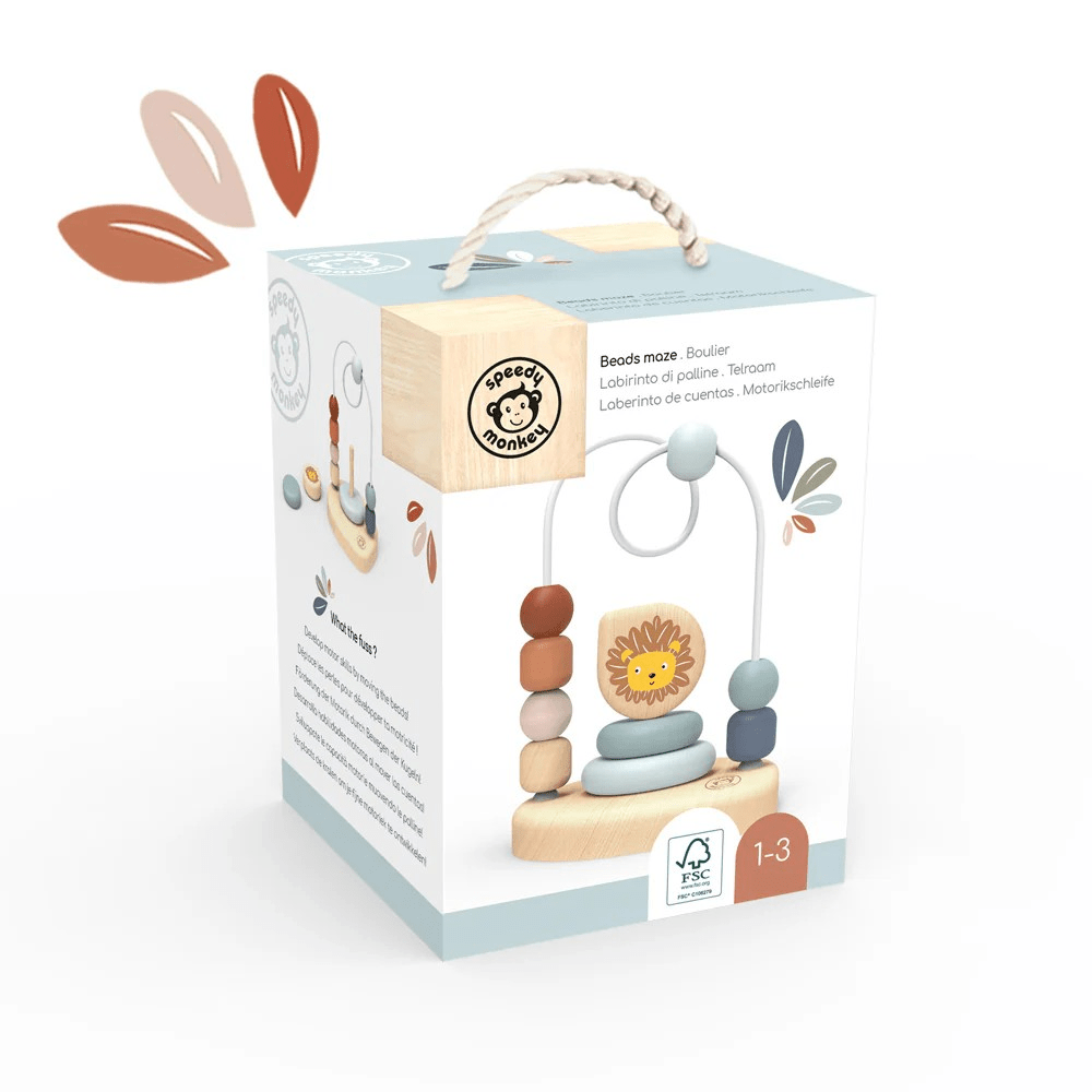 Speedy Monkey Speedy Monkey - Bead Maze – Lion Friend Baby Activity Toys