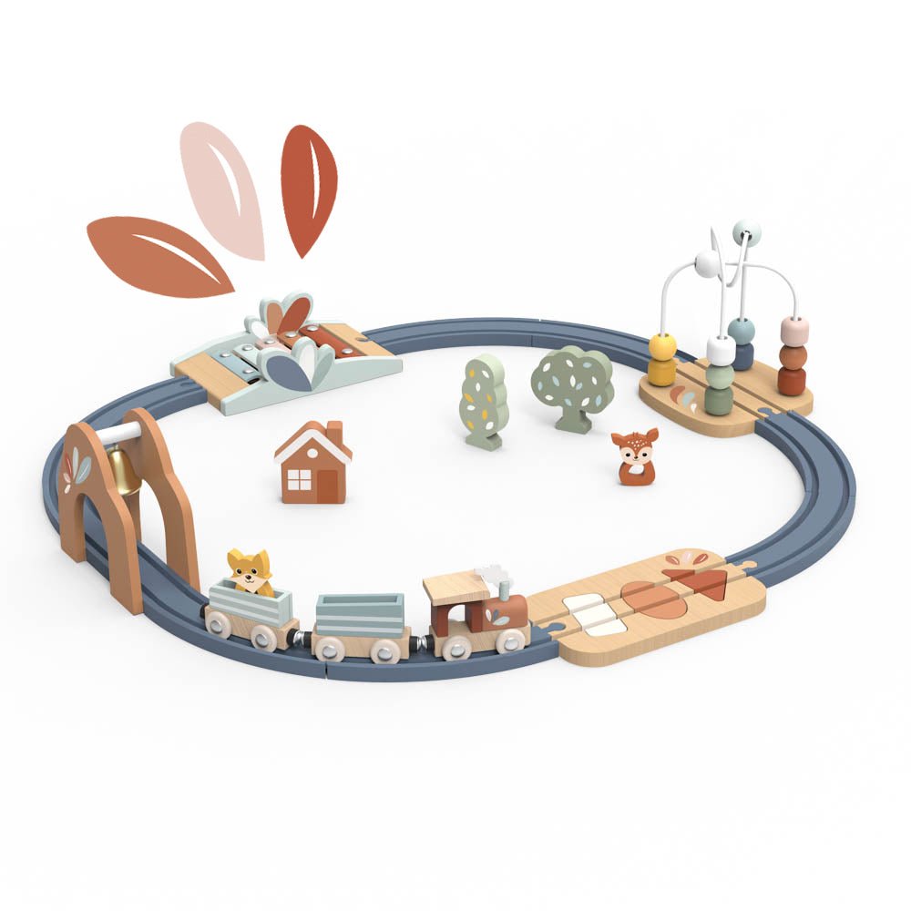 Speedy Monkey Speedy Monkey - Multi - Activity Railway Set Baby Activity Toys