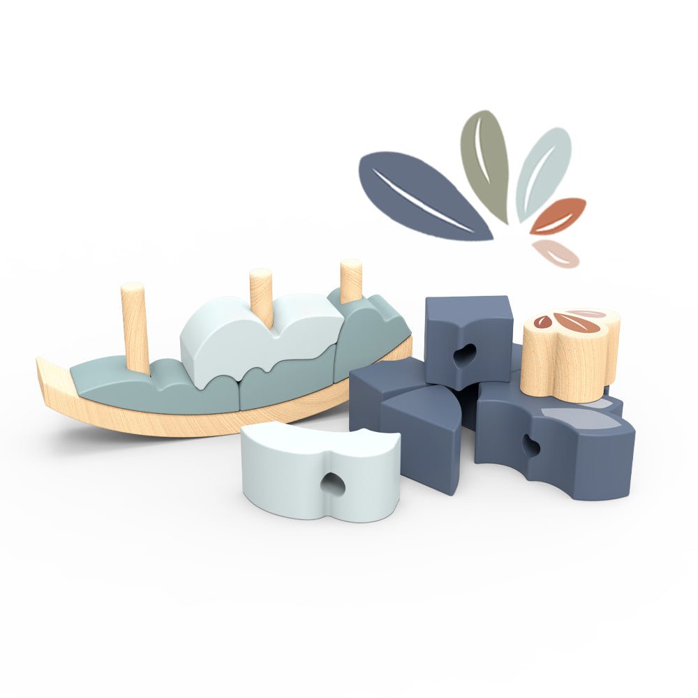 Speedy Monkey Speedy Monkey - Whale Rocking Stacker Baby Activity Toys