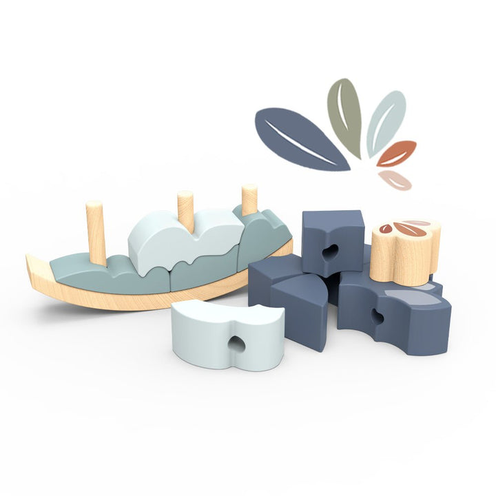 Speedy Monkey Speedy Monkey - Whale Rocking Stacker Baby Activity Toys