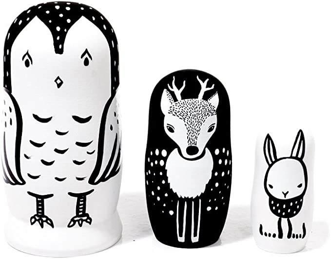 Wee Gallery Wee Gallery - Nesting Dolls Set of 3 Woodland Creatures Toys/Playtime