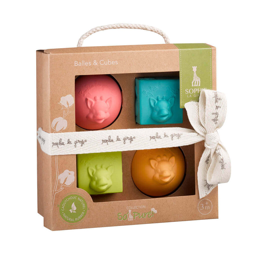 Sophie la Girafe Sophie la Girafe So'Pure 2 Balls & Cubes Set Baby Activity Toys