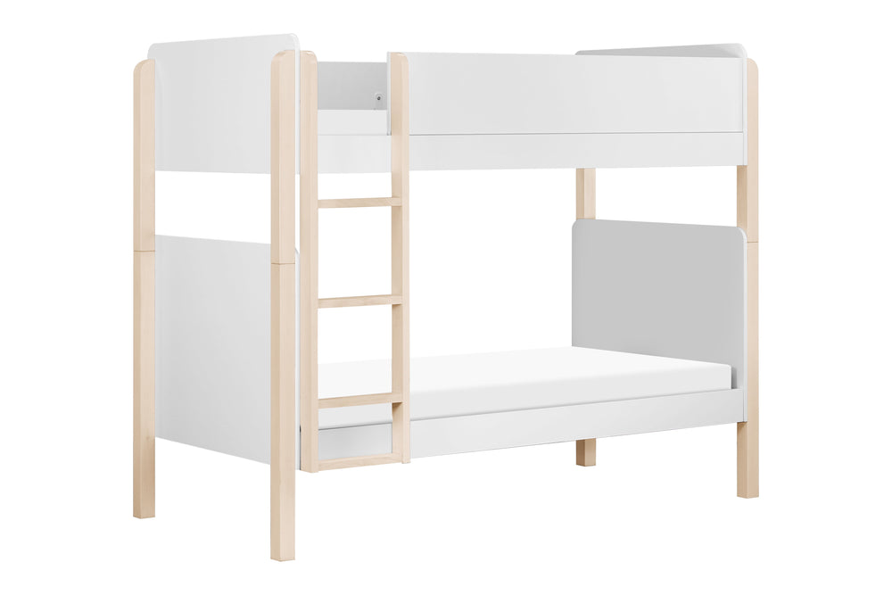 Babyletto Babyletto TipToe Bunk Bed White/ Washed Natural Baby & Toddler
