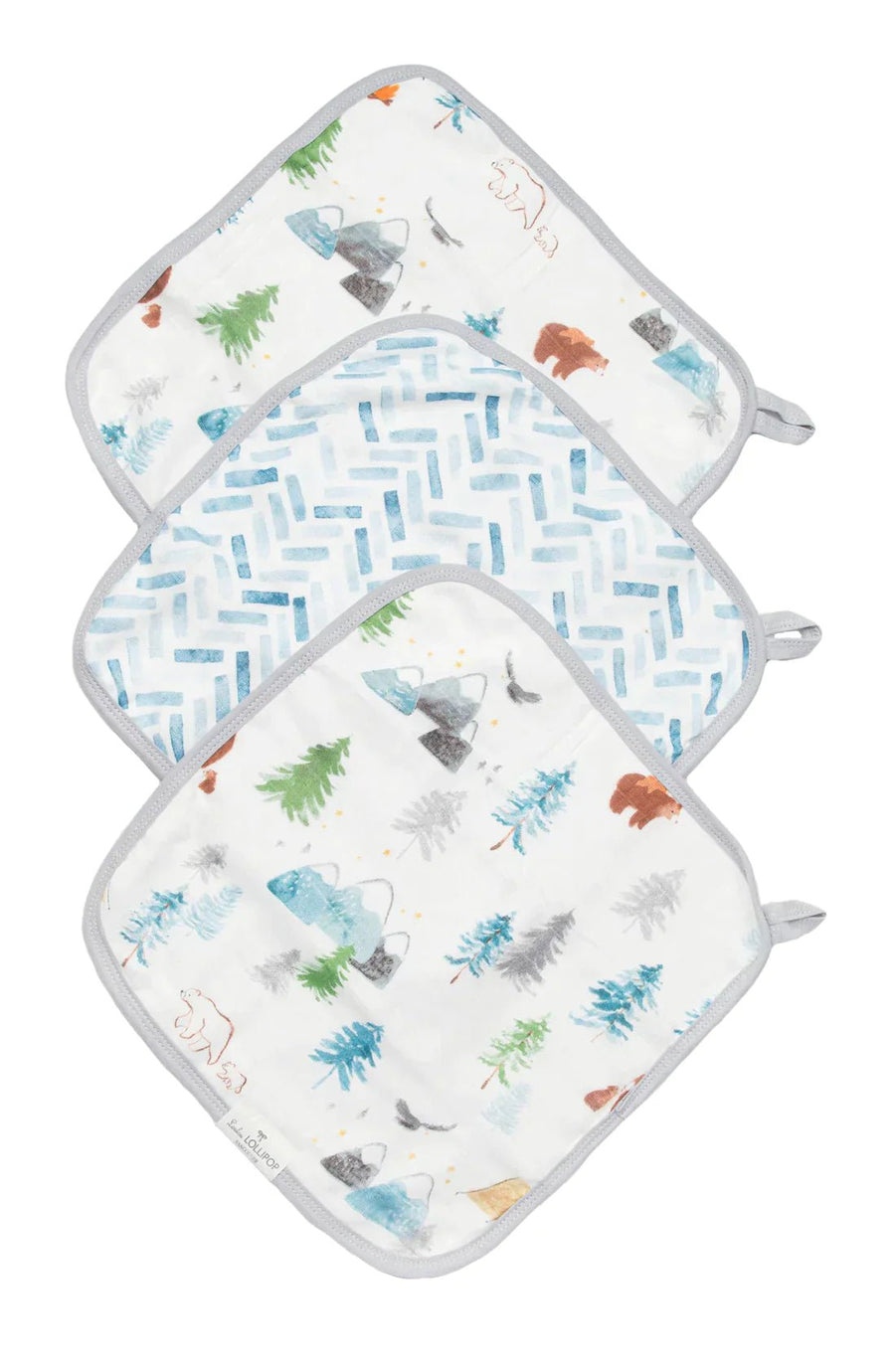 LOULOU LOLLIPOP LOULOU LOLLIPOP Washcloth 3 - pieces Set Bath Towels & Washcloths