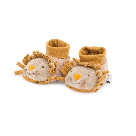 Moulin Roty Moulin Roty Sous Mon Baobab - Lion Slippers 0 - 6M