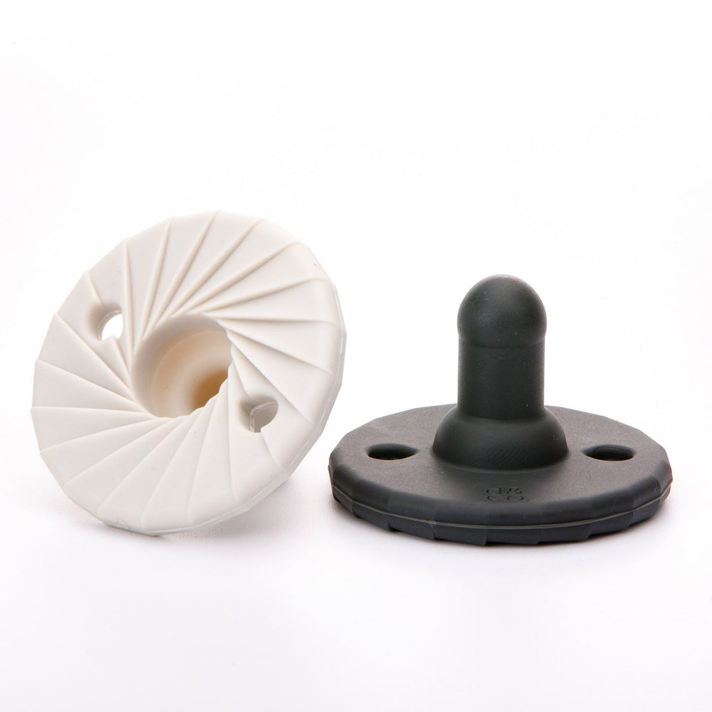 Doddle and Co. Doddle and Co. Tokyo Pop Pacifier - Dove/Coal pacifier