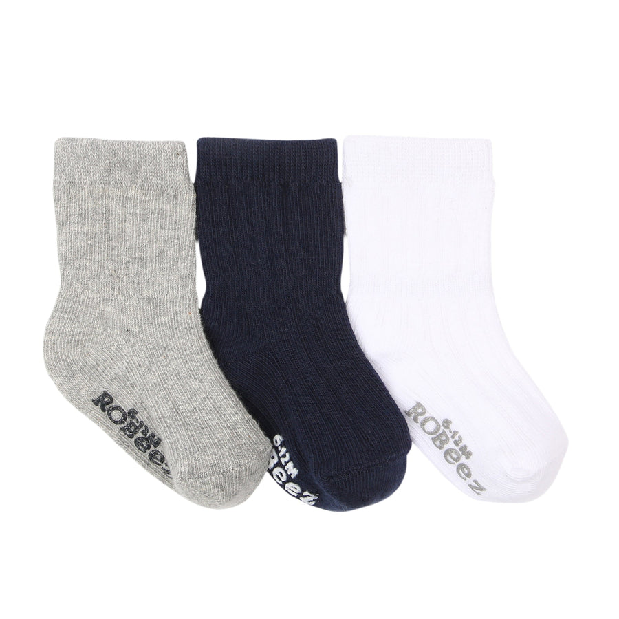 Robeez Robeez Socks Boys Basics 3pk