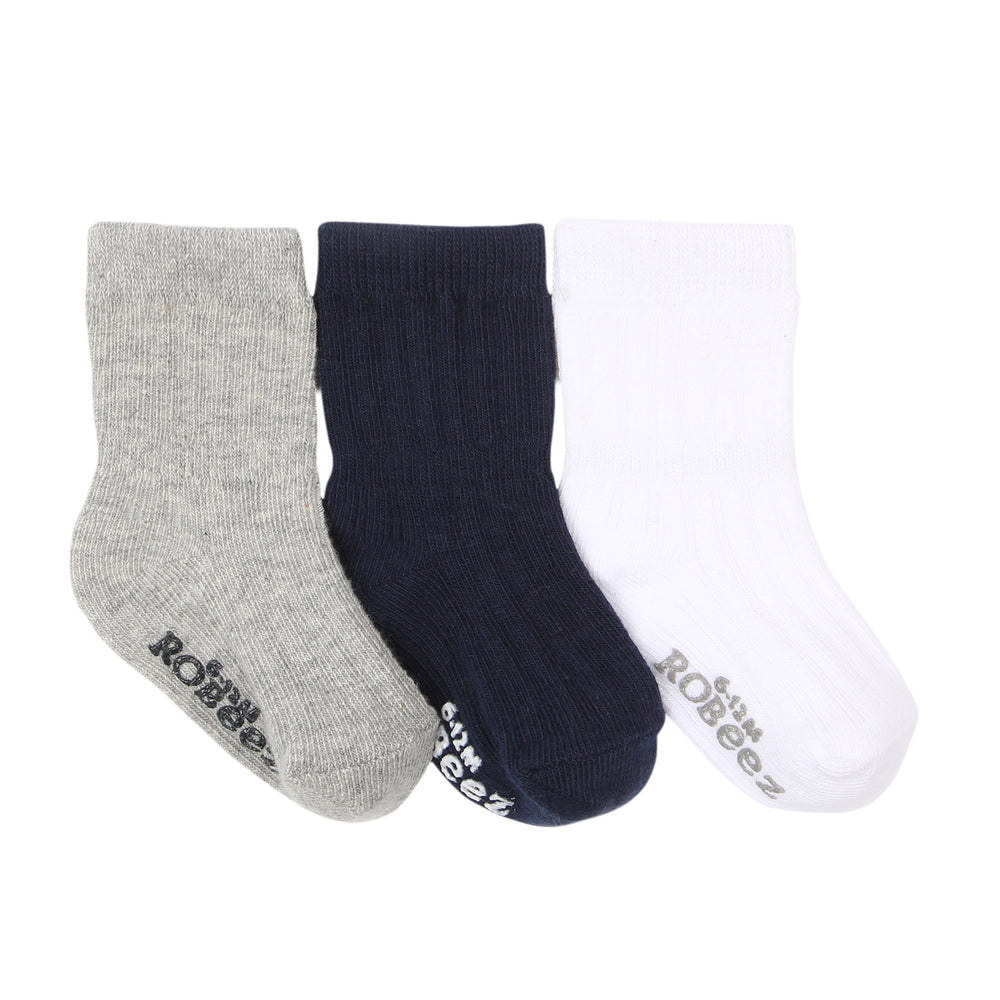 Robeez Robeez Socks Boys Basics 3pk