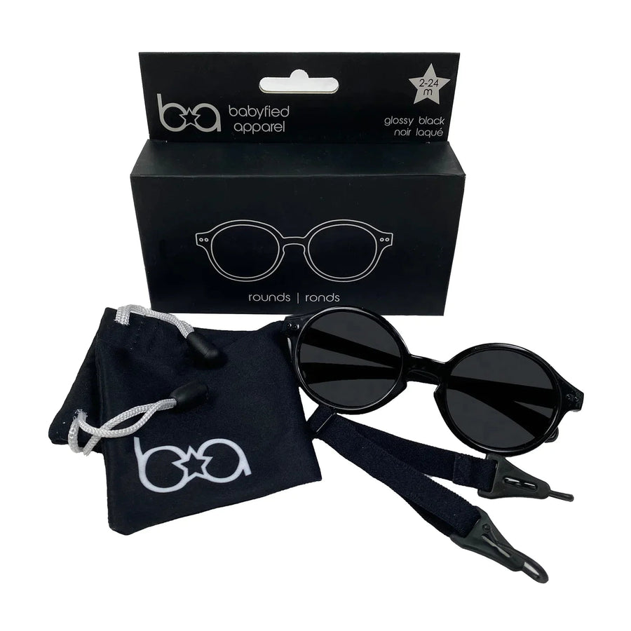 Babyfied Apparel Babyfied Apparel Sunglasses - Glossy Black 2 - 24 months sunglasses