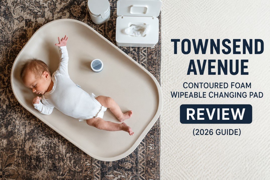 Townsend Avenue Contoured Foam Wipeable Changing Pad Review - Macklem's Baby Store
