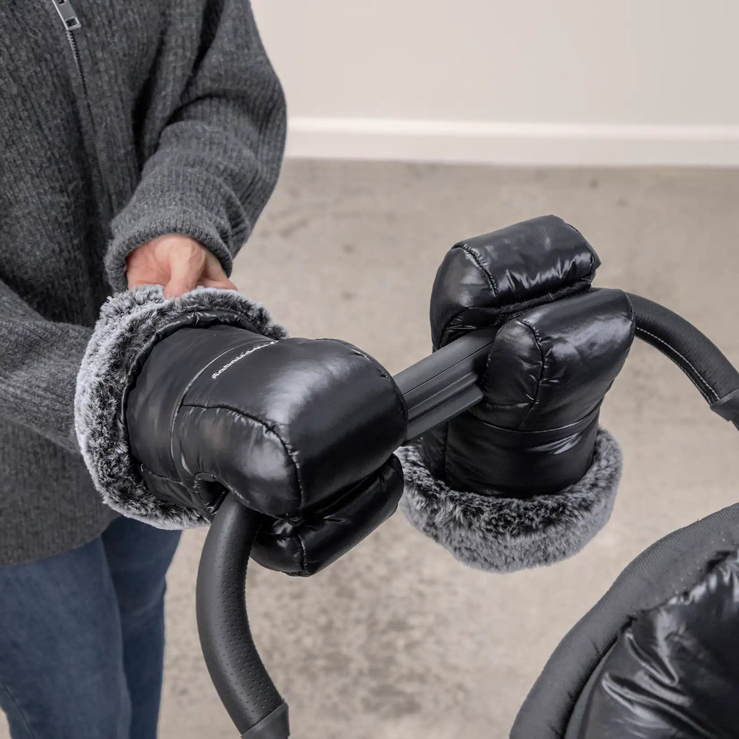 UPPAbaby CozyHandmuffs Luxe LYLA Onyx Nylon