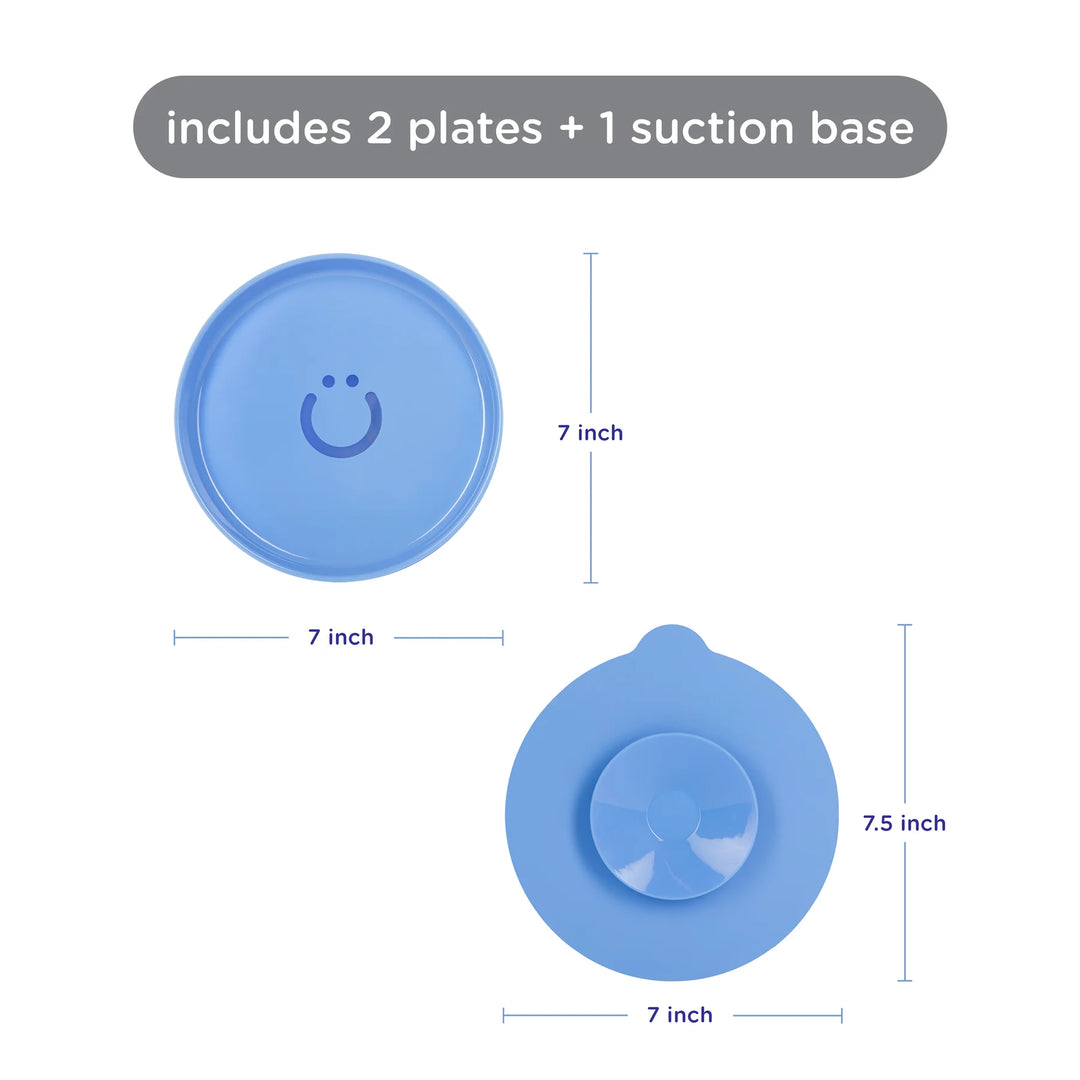 Ubbi Plate Set with Suction Base