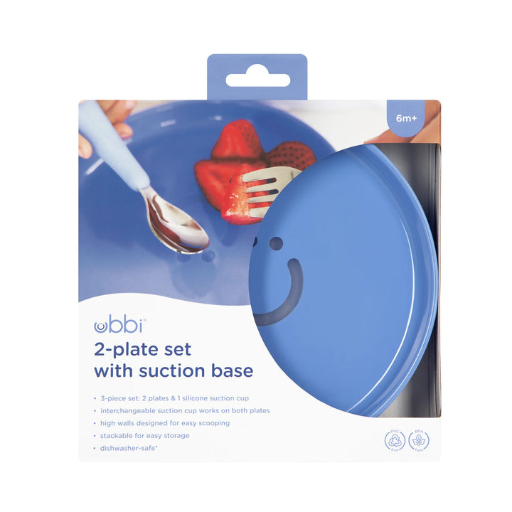 Ubbi Plate Set with Suction Base