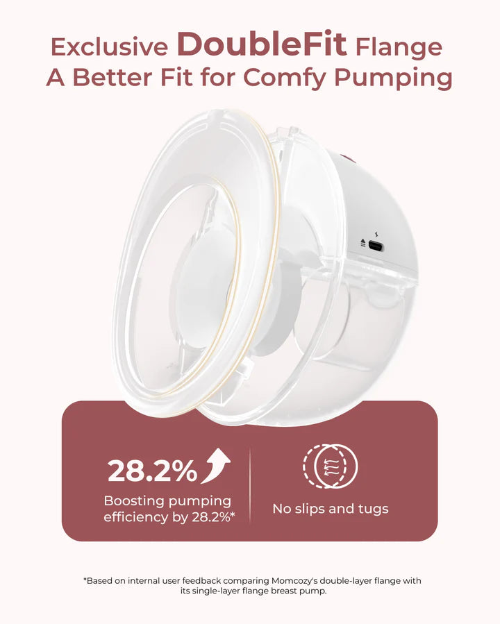 Momcozy  All-In-One Hands-Free Breast Pump Grey - M5 Smart
