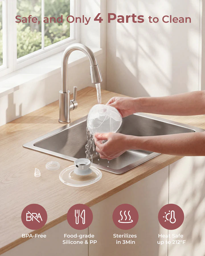 Momcozy  All-In-One Hands-Free Breast Pump Grey - M5 Smart