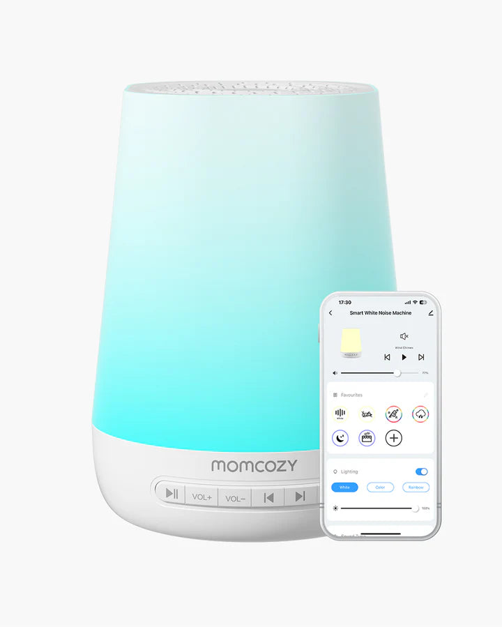 Momcozy Smart Baby Sound Machine - App Remote Control - White