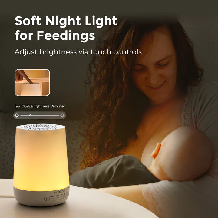Momcozy Smart Baby Sound Machine - App Remote Control - White