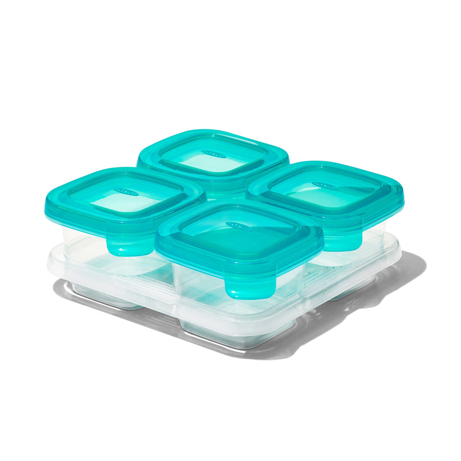 OXO Tot 4 oz Baby Blocks Silicone Freezer Storage Containers