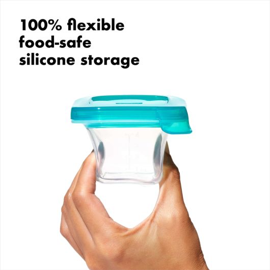 OXO Tot 4 oz Baby Blocks Silicone Freezer Storage Containers