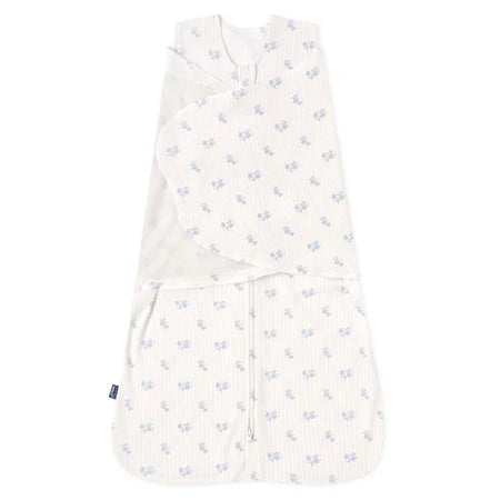 HALO Swaddle 100% Cotton TOG 1.5 SleepSack Swaddle Small celestial print with stars and moons fabric close-up