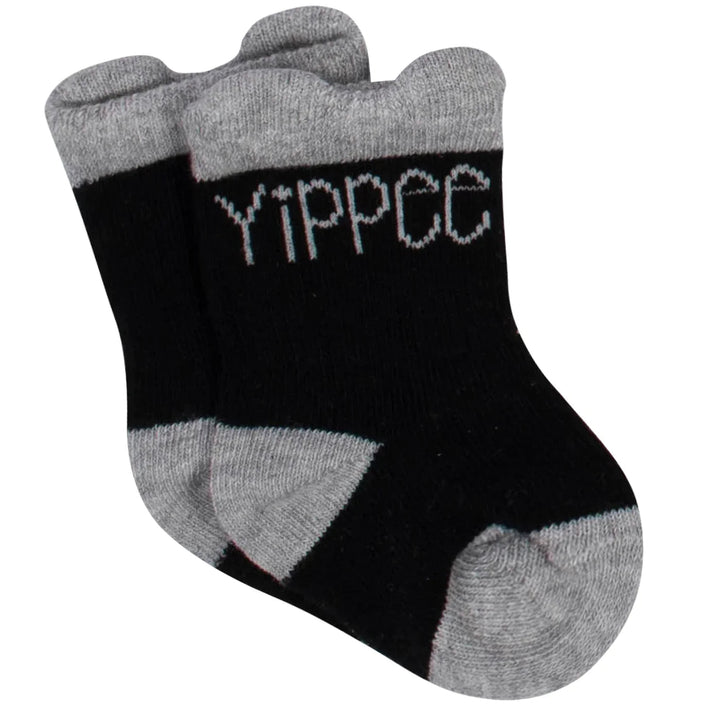 Gerber Childrenswear 6 - Pack Baby Boys Badger Organic Wiggle Proof Socks 6/9