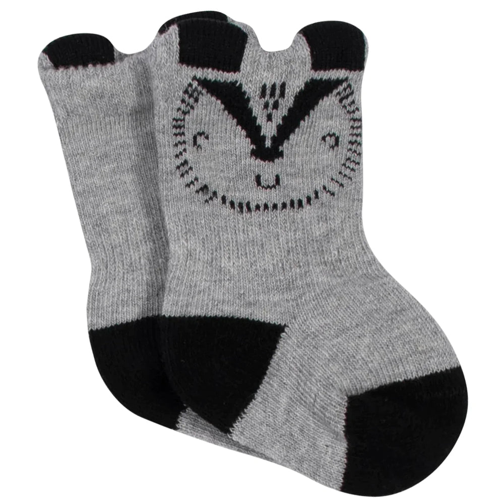 Gerber Childrenswear 6 - Pack Baby Boys Badger Organic Wiggle Proof Socks 6/9