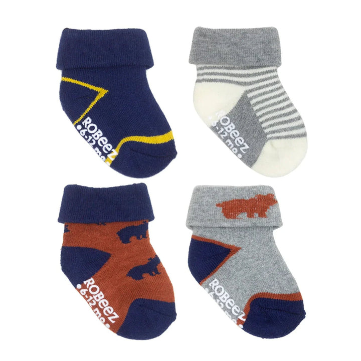 Robeez 8 Pack Infant Socks - Beary Cute